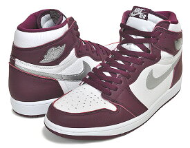 お得な割引クーポン発行中!!【あす楽 対応!!】【ナイキ エアジョーダン 1 レトロ ハイ OG】NIKE AIR JORDAN 1 RETRO HI OG bordeaux/metallic silver-white 555088-611 ボルドー スニーカー ハイカット AJ1 ワインレッド メタリックシルバー