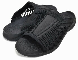 お得な割引クーポン発行中!!【あす楽 対応!!】【キーン サンダル ユニーク スライド メンズ】KEEN UNEEK SNK SLIDE BLACK/BLACK 1024894 メンズ サンダル オープントゥ ブラック