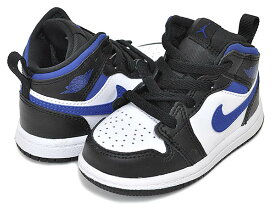 [最短即日発送!! & お得なクーポン!!] 【ナイキ ジョーダン 1 ミッド トドラー】NIKE JORDAN 1 MID(TD) white/racer blue-black 640735-140 キッズ スニーカー 子供靴 シューズ レーサーブルー