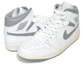 お得な割引クーポン発行中!!【あす楽 対応!!】【ナイキ エアジョーダン 1 ミッド】NIKE AIR JORDAN 1 MID white/stealth 554724-135 ホワイト ステルス スニーカー ヴィンテージ セイル グレー VINTAGE GREY