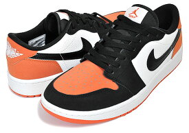 お得な割引クーポン発行中!!【あす楽 対応!!】【ナイキ エアジョーダン 1 ロー ゴルフ】NIKE AIR JORDAN 1 LOW GOLF SHATTERED BACKBOARD starfish/black-white dd9315-800 スパイクレス シャッタード バックボード スターフィッシュ オレンジ ブラック AJI