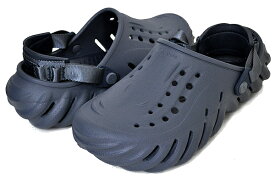 お得な割引クーポン発行中!!【あす楽 対応!!】【クロックス エコー クロッグ】crocs ECHO CLOG STORM 207937-4ea ストーム サンダル ミュール クロスライト ターボ ヒールストラップ ネイビー