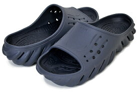 お得な割引クーポン発行中!!【あす楽 対応!!】【クロックス エコー スライド】crocs ECHO SLIDE STORM 208170-4ea ストーム サンダル クロスライト ターボ ネイビー シャワー スポーツ パウダー