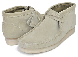 お得な割引クーポン発行中!!【あす楽 対応!!】【クラークス ウィメンズ ワラビーブーツ】CLARKS W WALLABEE BOOT MAPLE SUEDE 26155520 メープル スウェード ベージュ レディース シューズ