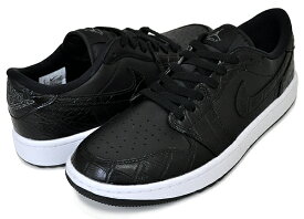 お得な割引クーポン発行中!!【あす楽 対応!!】【ナイキ エアジョーダン 1 ロー ゴルフ】NIKE AIR JORDAN 1 LOW GOLF black/blk-iron grey-white dd9315-003 ブラック クロコ Black Crocodile Skin AJ1 LO ローカット スパイクレス