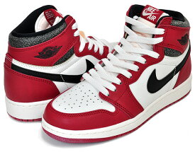 [ ポイント5倍&最大2000円OFFクーポン ] 【ナイキ エアジョーダン 1 レトロ ハイ OG ガールズ】NIKE AIR JORDAN 1 RETRO HIGH OG (GS) Lost&Found varsity red/black-sail-muslin fd1437-612 レディース ロスト アンド ファウンド シカゴ