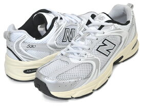 お得な割引クーポン発行中!!【あす楽 対応!!】【ニューバランス 530】NEW BALANCE MR530TA width D WHITE SILVER BLACK レディース シルバー スニーカー