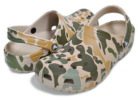 お得な割引クーポン発行中!!【あす楽 対応!!】【クロックス クラシック プリンテッド カモ クロッグ】crocs CLASSIC PRINTED CAMO CLOG CHAI/TAN 206454-2y6 サンダル 迷彩 カモフラ