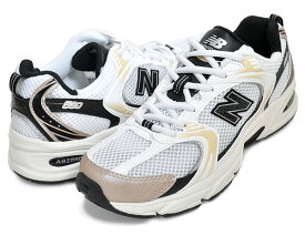 お得な割引クーポン発行中!!【あす楽 対応!!】【ニューバランス 530】NEW BALANCE MR530TC width D WHITE BLACK GOLD レディース スニーカー ABZORB Y2K メッシュ