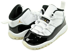 [最短即日発送!! & お得なクーポン!!] 【ナイキ ジョーダン 11 レトロ トドラー】NIKE JORDAN 11 RETRO（TD) white/metallic gold-black 378040-170 子供靴 キッズ スニーカー AJXI メタリックゴールド