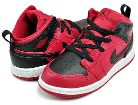 [最短即日発送!! & お得なクーポン!!] 【ナイキ ジョーダン 1 ミッド トドラー】NIKE JORDAN 1 MID (TD) gym red/black-white 640735-660 キッズ スニーカー AJ1 ジムレッド ブラック 子供靴