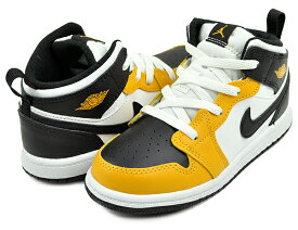 [最短即日発送!! & お得なクーポン!!] 【ナイキ ジョーダン 1 ミッド トドラー】NIKE JORDAN 1 MID (TD) yellow ochre/black-white dq8425-701 キッズ スニーカー 子供靴 イエローオークル