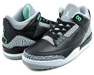 ȊN[|s!yiCL GAW[_ 3 gzNIKE AIR JORDAN 3 RETRO black/green glow-wolf grey ct8532-031 ubN O[ O[ EtO[ Gt@g AJIII