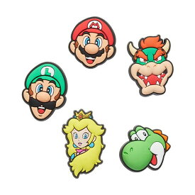[最短即日発送!! & お得なクーポン!!] 【クロックス ジビッツ スーパーマリオ 5 パック】crocs JIBBITZ SUPER MARIO 5 PACK 10007701 シューアクセサリー ジビッツチャーム マリオ ルイージ クッパ ピーチ姫 ヨッシー