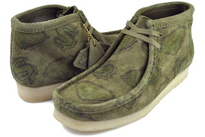 [ 15���܂ł̒����ōŒZ��������!! ] �N���[�N�X �����r�[ �u�[�c �r���I�l�A�E�{�[�C�Y�E�N���u �_�[�N�O���[�� ���J�V�� �N���[�v�\�[�� CLARKS WALLABEE BOOT Billionaire Boys Club DRK GREEN INT 26169839