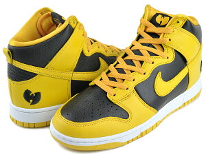 お得な割引クーポン発行中!!【ナイキ ダンク ハイ プレミアム ウータン クラン】NIKE DUNK HIGH RETRO PREMIUM Wu-Tang Clan black/pollen-white hj4320-001 Killa Beez ブラック ポレン イエロー