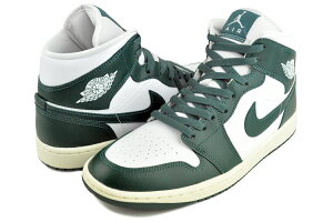 iCL EBY GAW[_ 1 ~bh zCg ILV_CYhO[ ZC NIKE WMNS AIR JORDAN 1 MID wht/oxidized green-sail bq6472-133