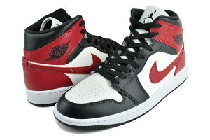 iCL EBY GAW[_ 1 ~bh ZC Wbh Itm[ zCg NIKE WMNS AIR JORDAN 1 MID sail/gym red-off noir-wht bq6472-160