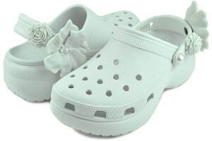 [ 15܂ł̒ōŒZ!! ] NbNX NVbN vbgtH[ u[P NbO [Cg crocs CLASSIC PLATFORM BOUQUET CLOG MOON LIGHT 211292-1nk