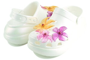 [ 15܂ł̒ōŒZ!! ] NbNX NbV p[CYh t[ NbO crocs CRUSH PEARLIZED FLORALS CLOG 211629-100