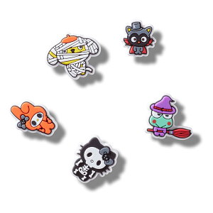 [ 15���܂ł̒����ōŒZ��������!! ] �N���b�N�X �W�r�b�c �n���[�L�e�B�ƒ��Ԃ��� �n���E�B�� 5�p�b�N crocs JIBBITZ HKF HALLOWEEN 5 PACK 10015851