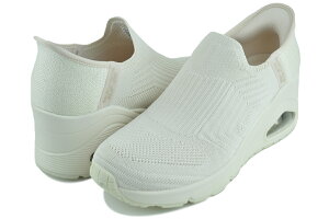XPb`[Y Em EFbW LbLO jbg XbvCY ItzCg SKECHERS UNO WEDGE-KICKIN KNIT SLIP-INS OFF WHITE 177523-ofwt