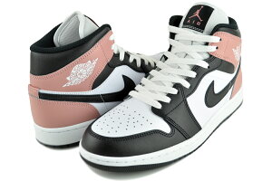 iCL GAW[_ 1 ~bh zCg ubN XgsN NIKE AIR JORDAN 1 MID wht/blk-rust pink dq8426-100