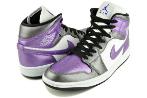 iCL EBY GAW[_ 1 ~bh SE zCg O[vACX ubN NIKE WMNS AIR JORDAN 1 MID SE wht/grape ice-blk hj5911-105