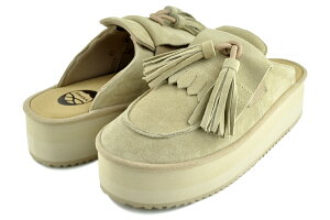 VJ ^bZ [t@[ ~[ vbgtH[ x[W SHAKA TASSEL LOAFER MULE PLATFORM BEIGE 00S sk-340-beige