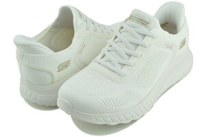 [ 3/15 �́u5�v�̂���!�|�C���g2�{!] �X�P�b�`���[�Y �{�u�X �X�N���b�h �J�I�X �J�����g �~���[�Y �X���b�v�C���Y �I�t�z���C�g SKECHERS BOBS SQUAD CHAOS-CURRENT MUSE SLIP-INS OFF WHITE 117497w-ofwt