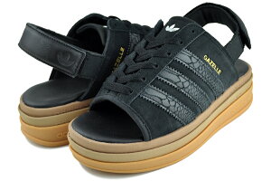 [�ŒZ��������!! & �����ȃN�[�|��!!] �A�f�B�_�X �K�[�� �{�[���h �T���_�� �E�B�����Y �R�A�u���b�N �S�[���h���^���b�N adidas GAZELLE BOLD SANDAL W CBLACK/CBLACK/GOLDMT hq4688