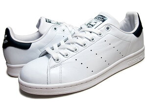 [5/5�́u5�v�̂���!! + �|�C���gUP!!] �A�f�B�_�X �X�^���X�~�X �z���C�g �l�C�r�[ adidas STAN SMITH wht/navy m20325