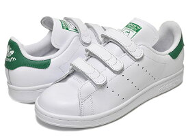 [最短即日発送!! & お得なクーポン!!] 【アディダス スタンスミス ベルクロ レディース】ADIDAS STAN SMITH CF ftwht/ftwht-grn スニーカー ホワイト グリーン　s75187