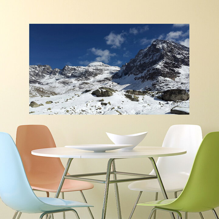 楽天市場 Mu3アクセント壁紙 アルプス Ph92 南チロル 雪山 山頂 高山 登山 写真 ウォールステッカー ポスター インスタ 映え ウォールステッカー専門店ルッカ
