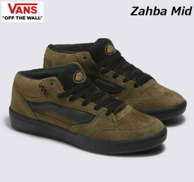 【VANS/バンズ】 【日本正規品】 Zahba Mid DARK OLIVE ベアトリス・ドモンド ザバ ミッド ダーク オリーブ ザバシリーズ サステナブル スケートテック シグネイチャー シグネイチャー スニーカー メンズ レディース 男性 女性 USモデル VN000CBSDOL