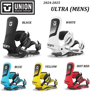 24-25 日本正規品 ステッカーサービス UNION BINDING MENS ULTRA BLACK WHITE BLUE YELLOW HOT RED ブラック ホワイト ブルー ユニオン スノーボード ビンディング バインディング メンズ ウルトラ フリースタ