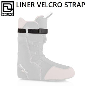 【定形外郵便指定/送料180円※1セットのみ/その他商品との同梱不可】 DEELUXE LINER VELCRO STRAP ライナー ベルクロ ストラップ インナーベルト パワーベルト カスタマイズアイテム フィット感 パワー伝達 向上 ブーツアクセサリー 2本セット BLACK BLK 黒