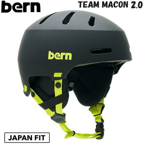 y BERN/o[ zy Ki zy JAPAN FIT z TEAM MACON 2.0 HARD HAT `[ [R wbg WptBbg  O\Xm[{[h XL[ ] MATTE BLACK / LIME }bgub