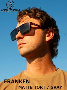�y VOLCOM / �{���R�� �z FRANKEN MATTE TORT / GRAY �T���O���X �}�b�g �g�[�^�X �O���[ SUNGLASS �X�N�G�A �X�P�[�g �T�[�t�B�� �L�����v �ނ� �t�B�b�V���O �A�E�g�h�A �}�����X�|�[�c VE02200101