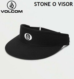 【VOLCOM/ボルコム】 【国内正規品】 (23SP) STONE O VISOR BLK D5512316 サンバイザー アジャスター付 フロント刺繍 ハット キャップ 帽子 メンズ レディース 男性 女性 3パネル ヴォルコム
