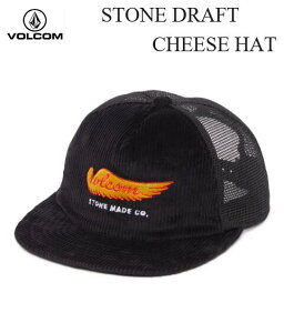 �yVOLCOM/�{���R���z �y�������K�i�z (23FA) STONE DRAFT CHEESE HAT BLK ���b�V���L���b�v �R�[�f�����C �X�i�b�v�o�b�N �t�����g�h�J �n�b�g �L���b�v �X�q �����Y ���f�B�[�X �j�� ���� ���H���R�� D55