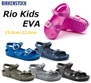 50%�I�t ���z �y BIRKENSTOCK / �r���P���V���g�b�N �z �y���K�i�z RIO KIDS EVA ���I �L�b�Y �q�� �u���b�N �l�C�r�[ ���^���b�N �V���o�[ �J�[�L �l�I�� �s���N �X�L���[�o�[ �u���[ �ϐ� �E�H�b�V��