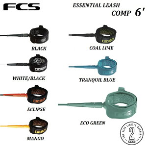 y /KiE2025 z[VR[h FCS COMPETITION ESSENTIAL 6' LEASH CORD COMP GtV[GX Rv 6tB[g T[tBp V[g{[h Shortboard BLACK WHITE MANGO ECLIPSE COAL LIME TRANQUIL BLUE E