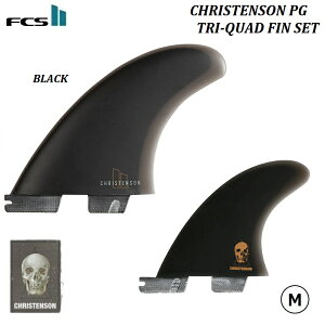 �y �������K�i�E�������� �EFCSII �L�[�z���_�[�v���[���g �z FCS II FIN CHRISTENSON TRI QUAD FIN - SET CC PG M - MEDIUM BLACK �u���b�N �G�t�V�[�G�X 2 �c�[ �V�[�e�B�[ �N���X �N���X�e���\�� �g���C �N�A�b