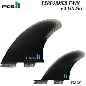 y KiE EFCSII L[z_[ v[g z FCS II FIN PERFORMER Twin + 1 Stabiliser Fins PC Tri Set S-M BLACK ubN GtV[GX 2 c[ ptH[}[ gC tB cC X^rC