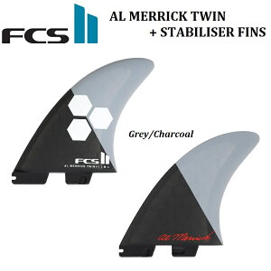 yKiEL[z_[v[gz FCS II FIN AL MERRICK Twin + 1 Stabiliser Fins PC Tri Set M-L GREY CHARCOAL AM GtV[GX 2 c[ G[G AbN ubN O[ `R[ gC tB cC