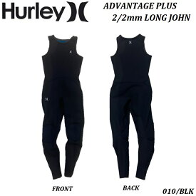 【 正規品 ジャパンフィット 】メンズ 2023 HURLEY WETSUITS ロングジョン ハーレー ウェットスーツ MENS ADVANTAGE PLUS 2/2MM LONG JOHN BLK 010 Black ジャージ ブラック 黒 ショートスリーブ 大人 男性 JAPAN FIT MENS 既成品 海外製 オススメ MZLJAD23