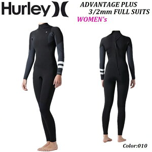 Ki WptBbgy fB[X z2025 HURLEY WETSUITS n[[ EFbgX[c WOMEN'S ADVANTAGE PLUS 3/2 mm FULL SUIT BLK 010 Black Ahoe[W V[W tX[c ubN  W[t 