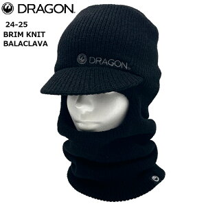 24-25 y DRAGON / hS z s^[pbNCg(ǐՉ\[)w/t BRIM KNIT BALACLAVA u jbg oNo BLACK ubN lbNEH[}[ tFCX}XN HEADWEAR wbh
