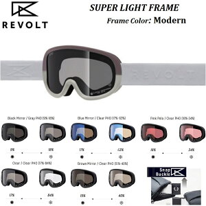 TyKiEWptBbgz25-26 REVOLT SNOW GOGGLE SUPER LIGHT FRAME MODERN {g Xm[ S[O X[p[ Cg t[ _ lCr[  Ό Y Black Blue Clear Brown Pink POL M